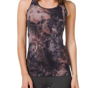 Lululemon Graphic Grey Pink Pastel Cool Racerback II Nulu Diamond Dye - 10/12